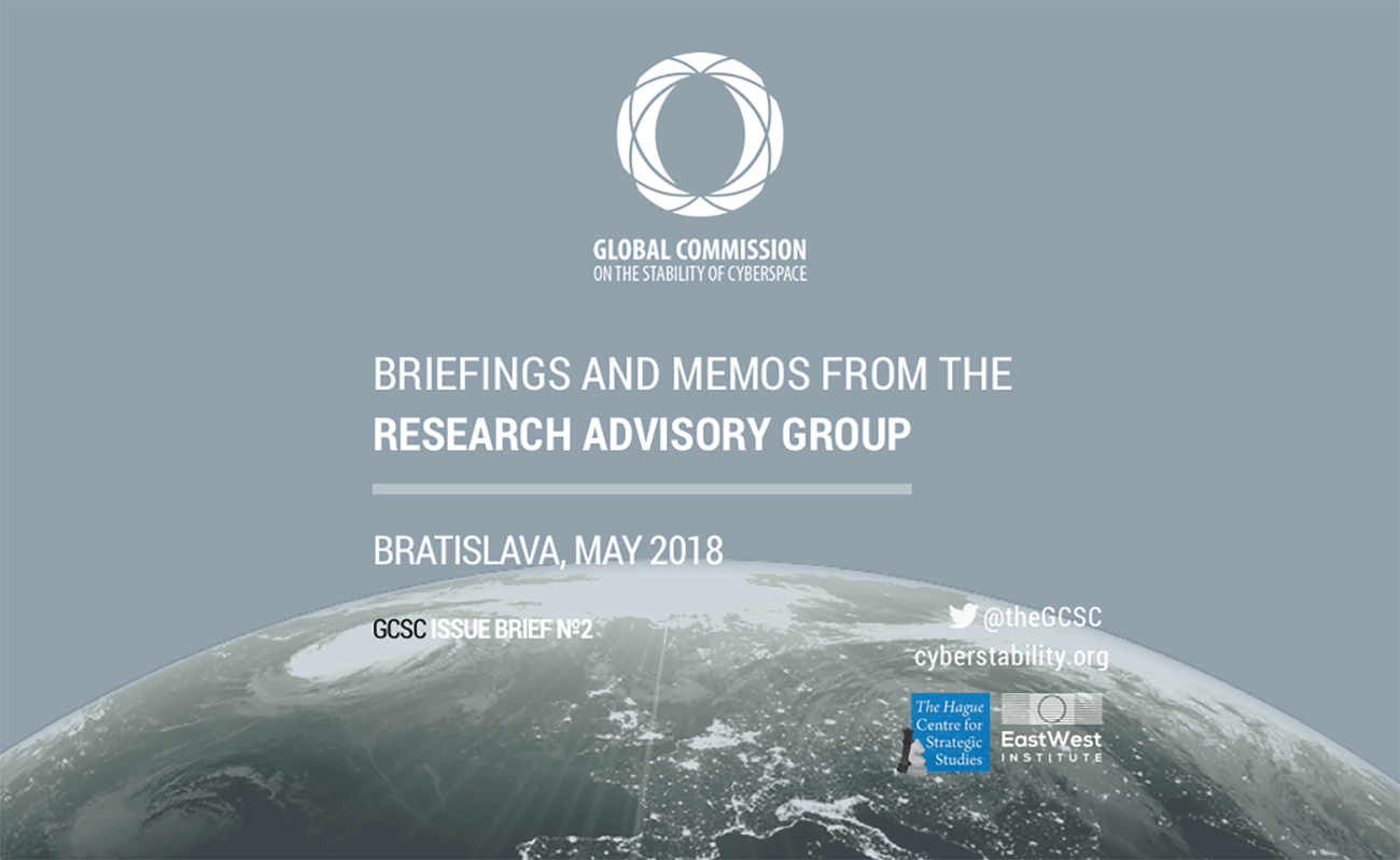 GCSC Issue Brief 2: Briefing and Memos from the Research
                  Advisory Group